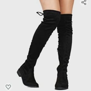 Room of Fashion Over the Knee Black Boots Size 7.5